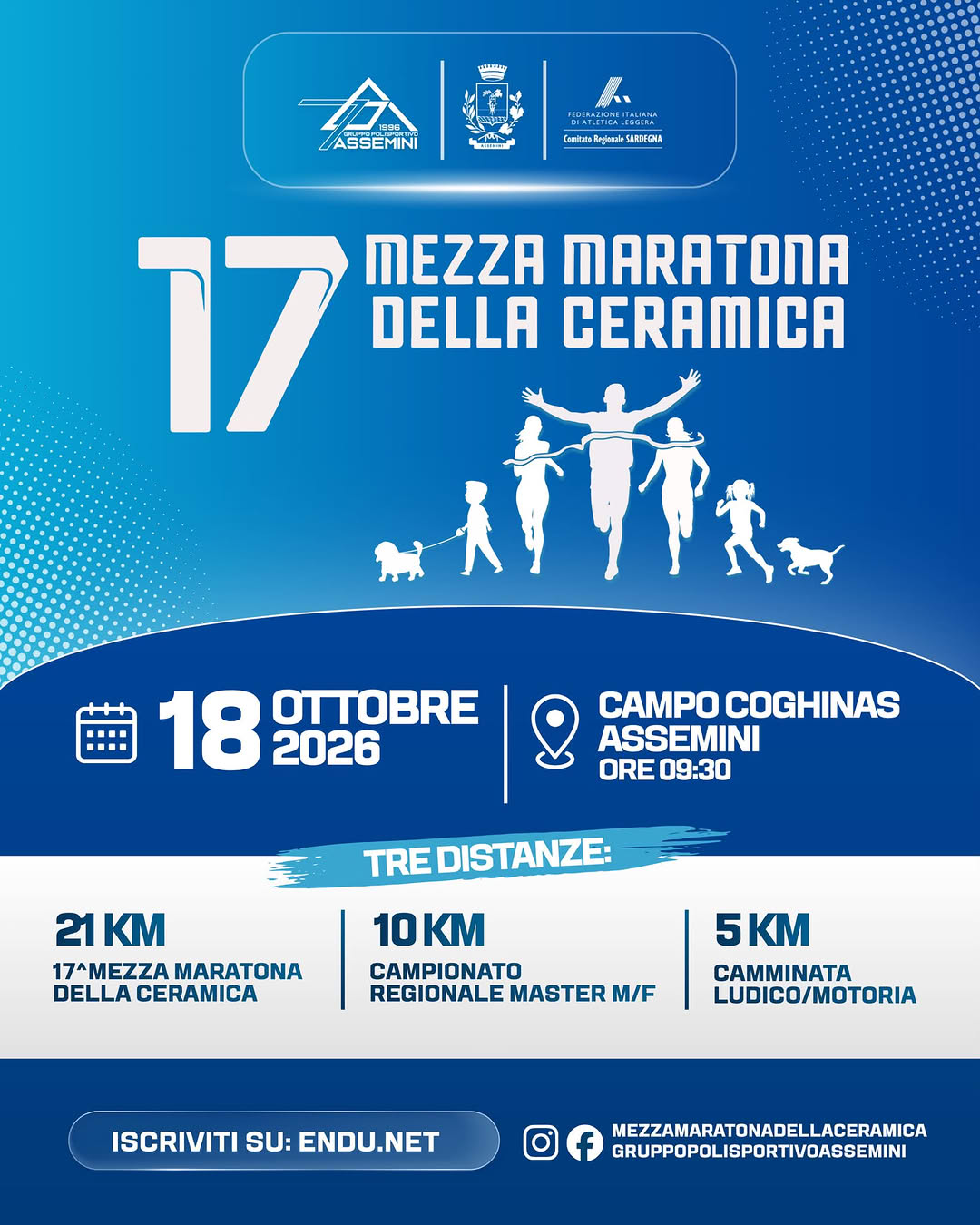 XVII Mezza Maratona della Ceramica – Città di Assemini — Locandina