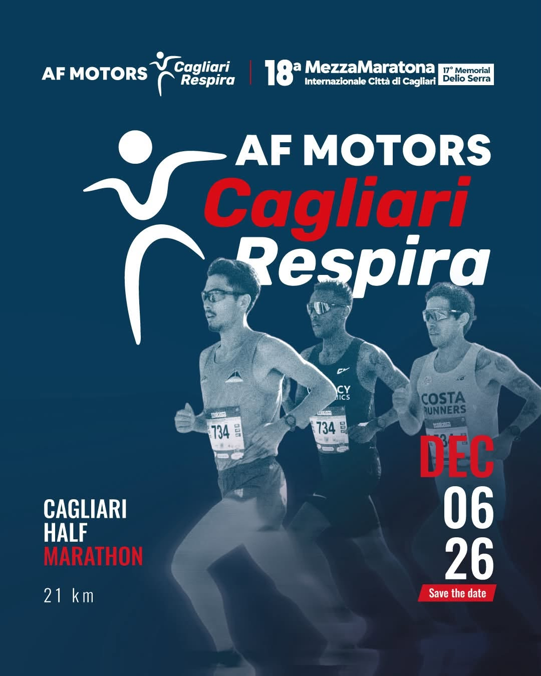 Cagliari Respira – Mezza Maratona Internazionale — Locandina