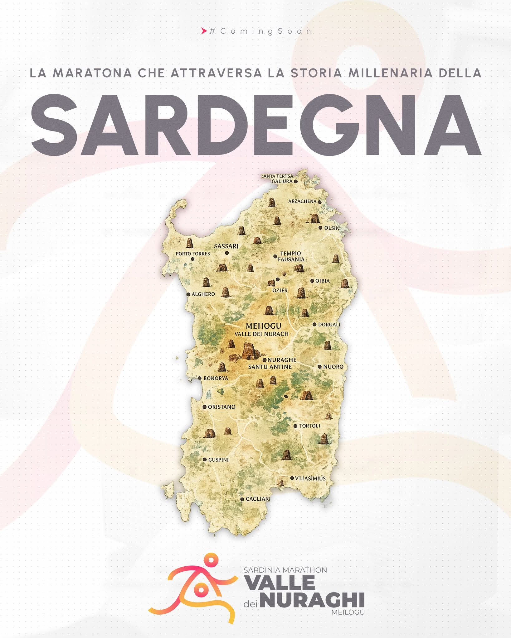 Sardinia Marathon Valle dei Nuraghi — Locandina